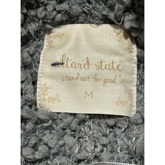 Altar'd State Women’s Medium Gray Cozy Sherpa Sweater Vest - Picture 4 of 8